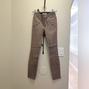 J Brand dusk leather moto pants, size 0. NWT.